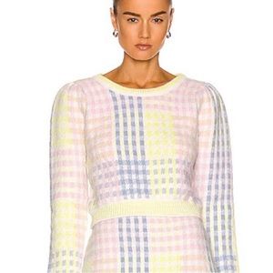 LoveShackFancy Dolana Crop Pullover
